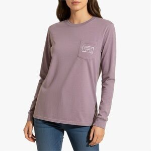 Southern Marsh Purple Long Sleeve T Shirt Women’s Size Small